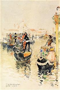 A Venetian Regatta - Childe Hassam