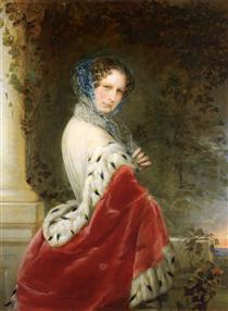 Portrait of Empress Alexandra Fyodorovna (Charlotte of Prussia) - Christina Robertson