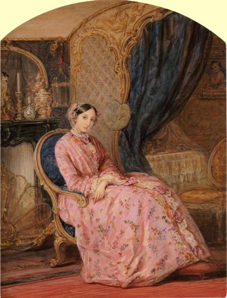 Portrait of Grand Duchess Maria Nikolaevna, 1851 - Кристина Робертсон
