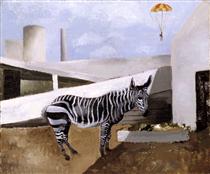 Zebra and Parachute - Christopher Wood
