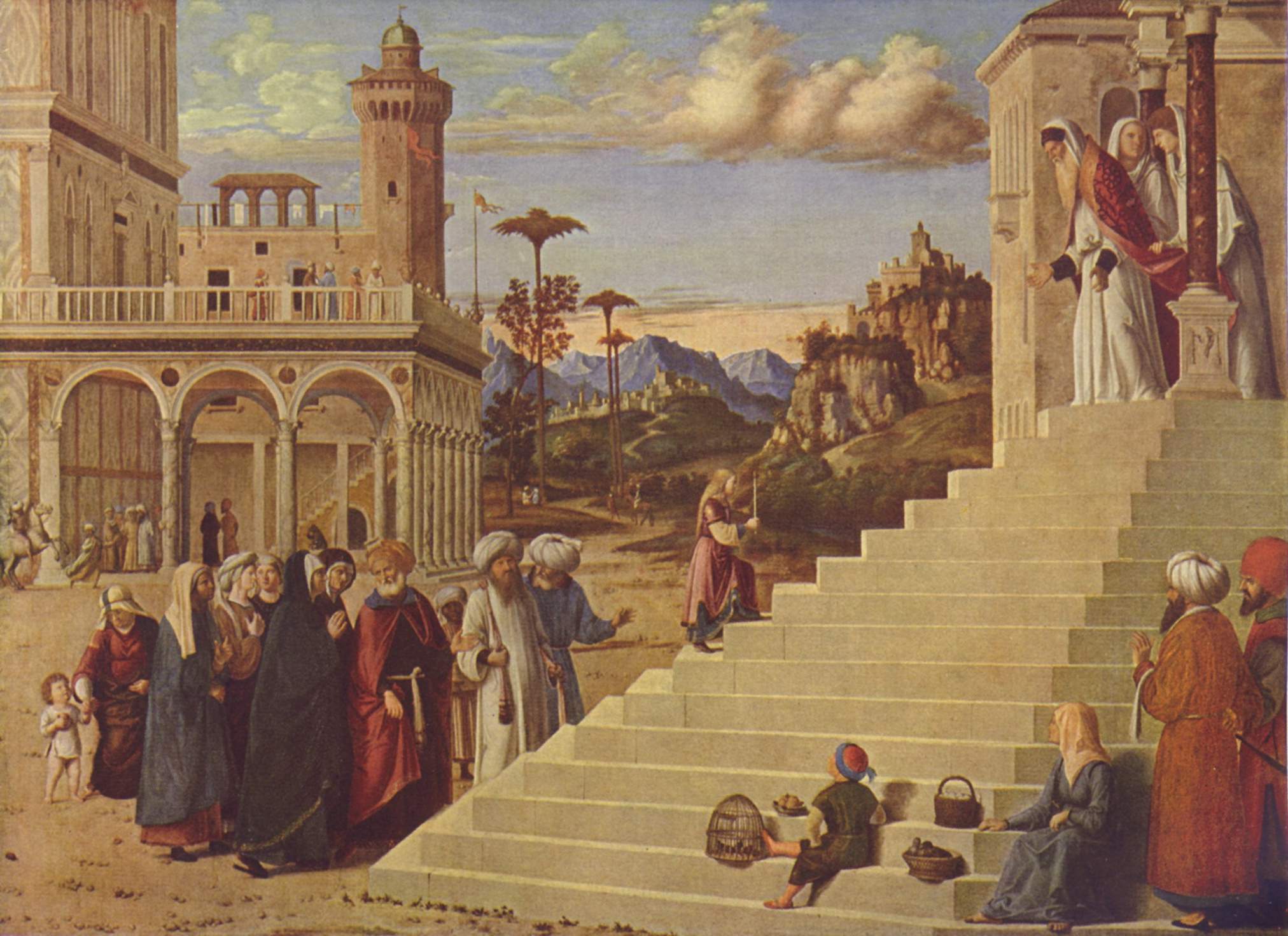 Presentation Of The Virgin At The Temple, C.1500 - Cima Da Conegliano ...