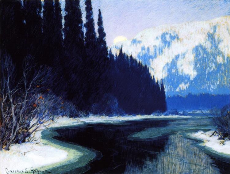 A Silent Stream of the North, 1921 - Clarence Gagnon