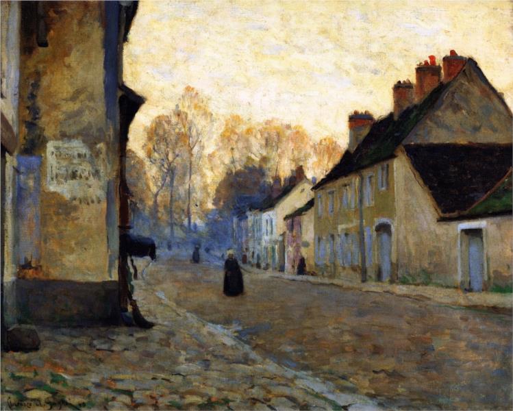 Rue du Canal, Moret-sur-Loing, 1908 - Clarence Gagnon