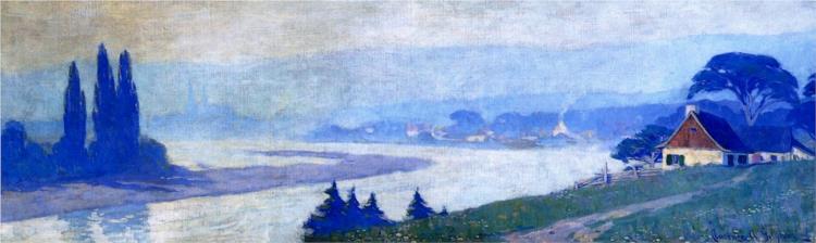 Summer Scene, Baie-Saint-Paul, 1912 - Кларенс Ганьон