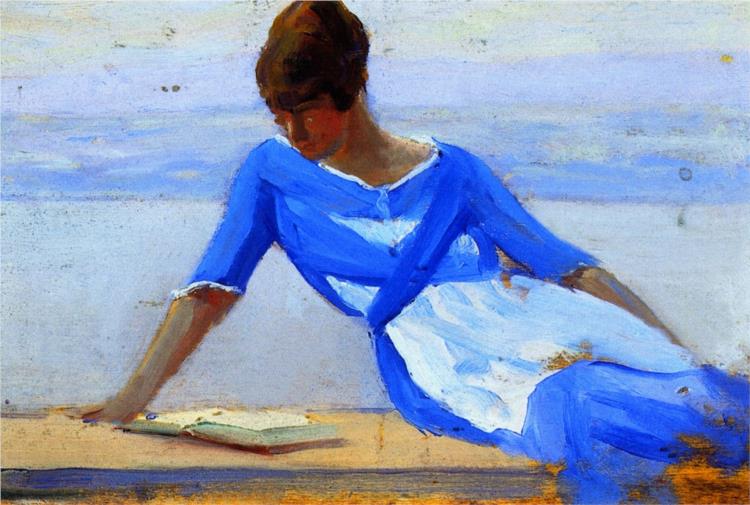 The Painter's Young Wife, Île d'Orléans, 1919 - Clarence Gagnon