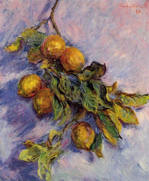 Branch of Lemons, 1884 - Claude Monet