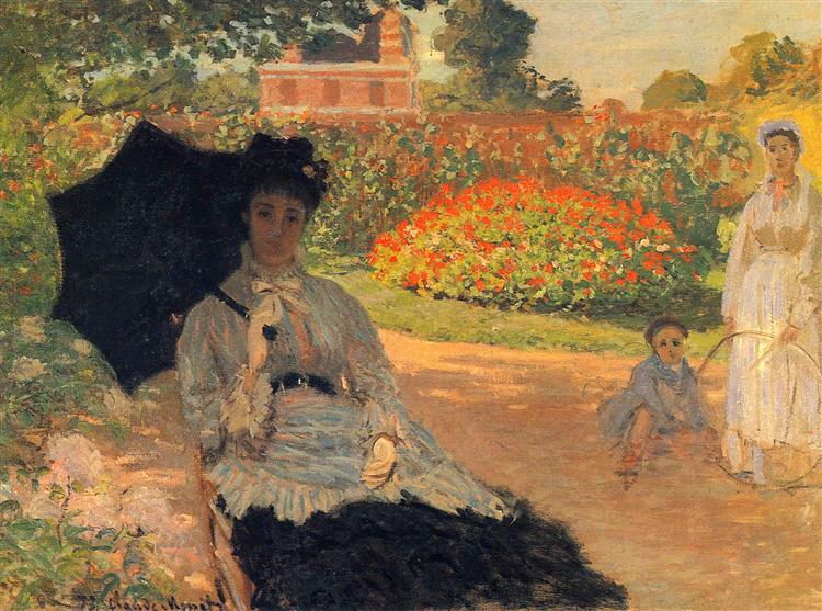 Камилла Моне в саду, 1873 - Клод Моне