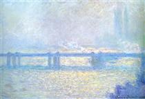 Charing Cross Bridge, Overcast Weather - Claude Monet