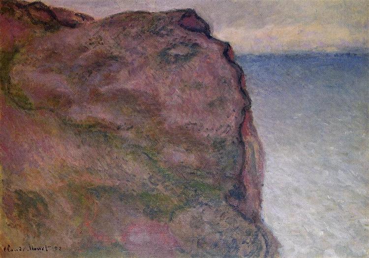 Cliff at Petit Ailly, at Varengeville, 1896 - Claude Monet