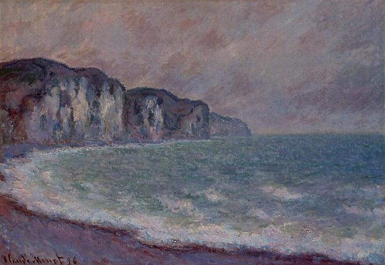 Cliff at Pourville, 1896 - Клод Моне