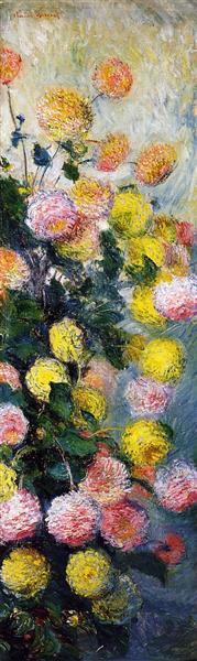 Dahlias 2, 1883 - Claude Monet