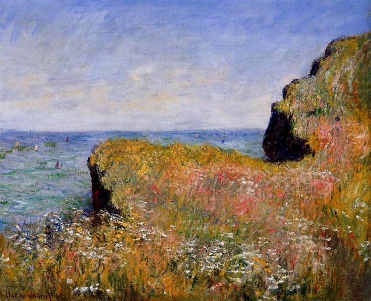 Edge of the Cliff, Pourville, 1882 - 莫內