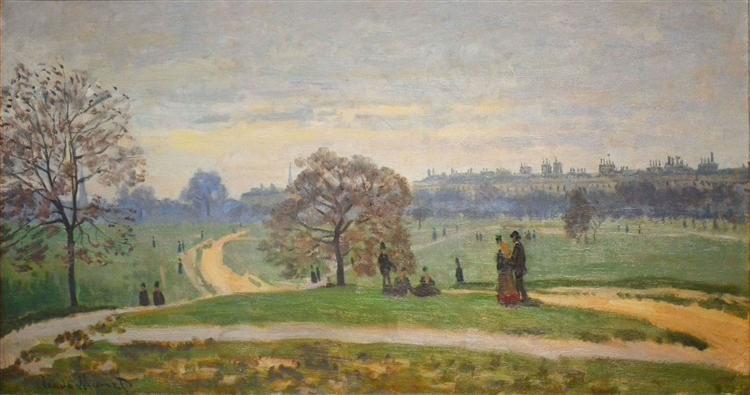 Hyde Park, 1871 - Клод Моне