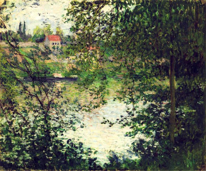 Ile de La Grande Jatte Through the Trees, 1878 - Claude Monet