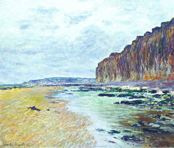 Low Tide at Varengeville 02, 1882 - Клод Моне