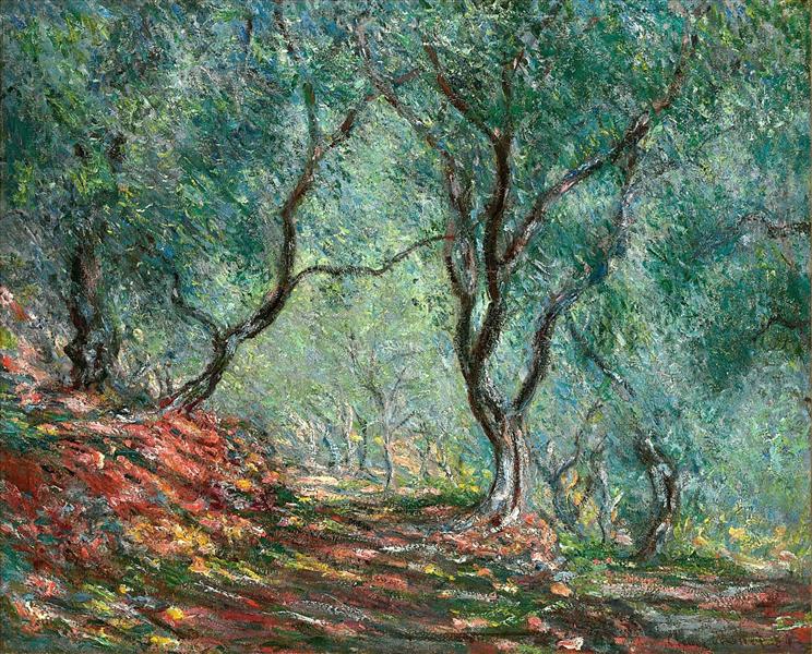Olive Tree Wood in the Moreno Garden, 1884 - 莫內