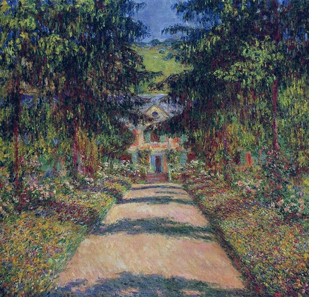 Pathway in Monet's Garden at Giverny, 1900 - Клод Моне