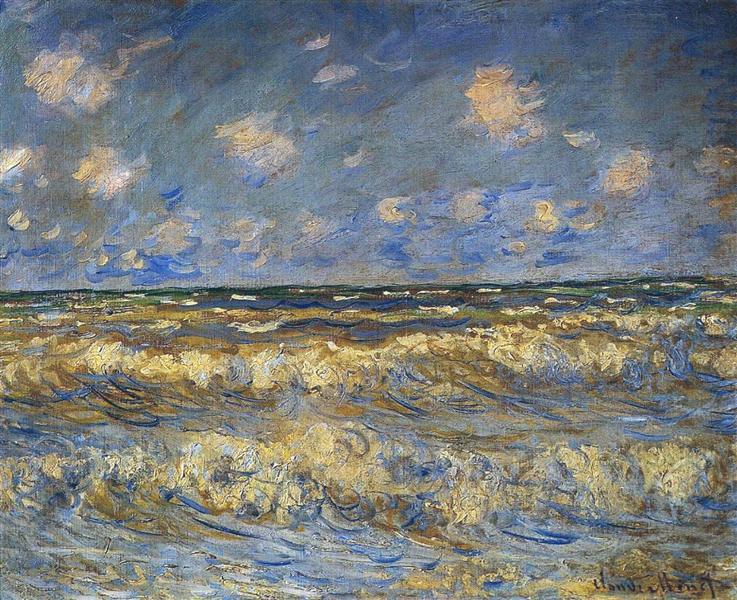 Rough Sea, 1881 - 莫內