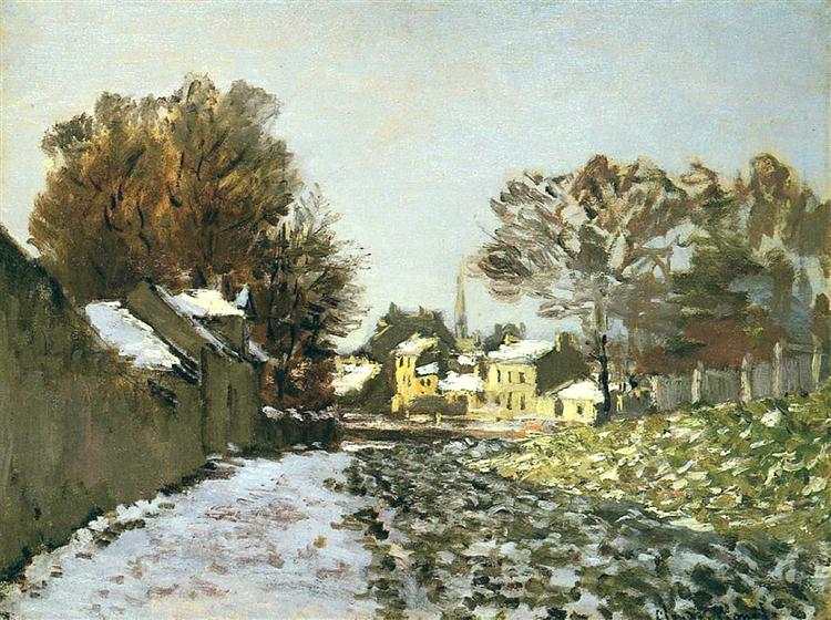 Снег в Аржантёе, 1874 - Клод Моне