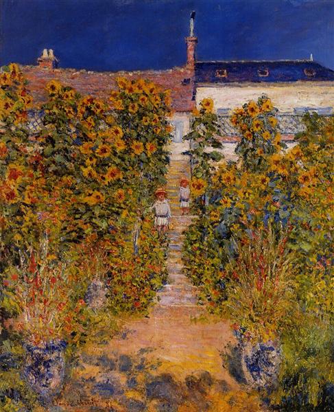 Сад художника в Ветёе, 1880 - 1881 - Клод Моне