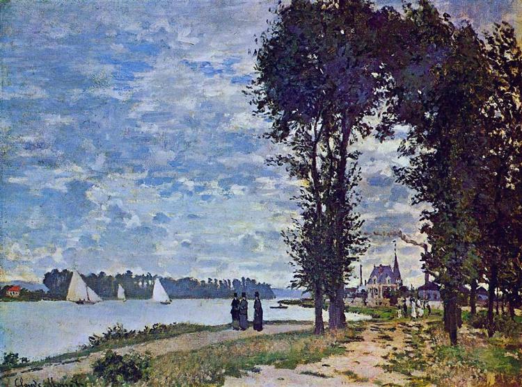 The Banks of the Seine at Argenteuil, 1872 - 莫內
