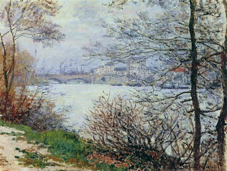 The Banks of the Seine, Ile de la Grande-Jatte, 1878 - Claude Monet