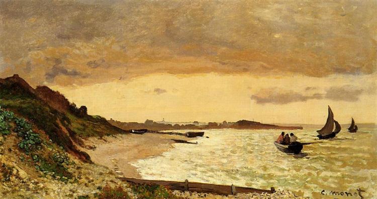 The Coast at Sainte-Adresse, 1864 - Claude Monet