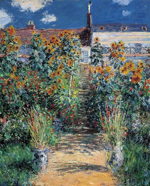 The Garden at Vetheuil, 1881 - 莫內