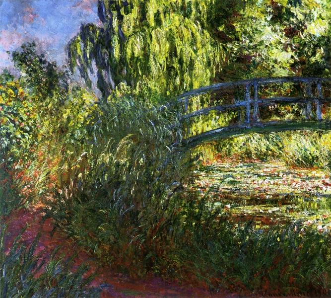 The Japanese Bridge (The Water-Lily Pond and Path by the Water), 1900 - Claude Monet
