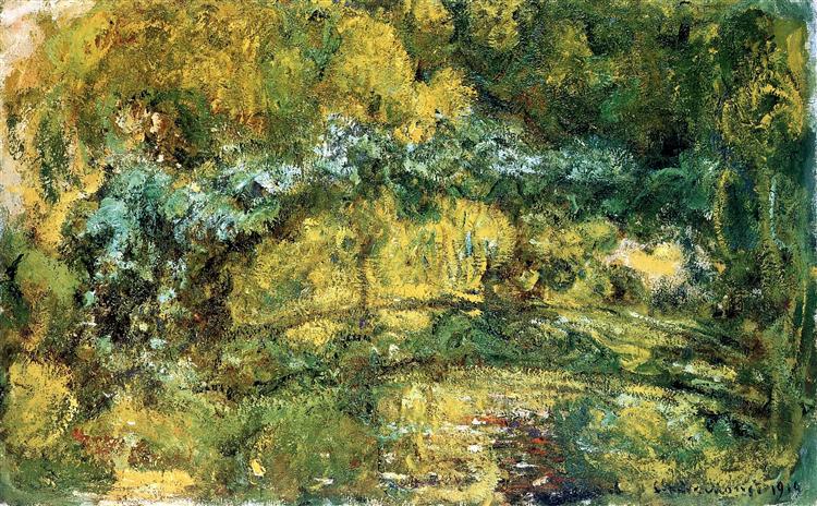 The Japanis Bridge (Footbridge over the Water-Lily Pond), 1919 - Claude Monet