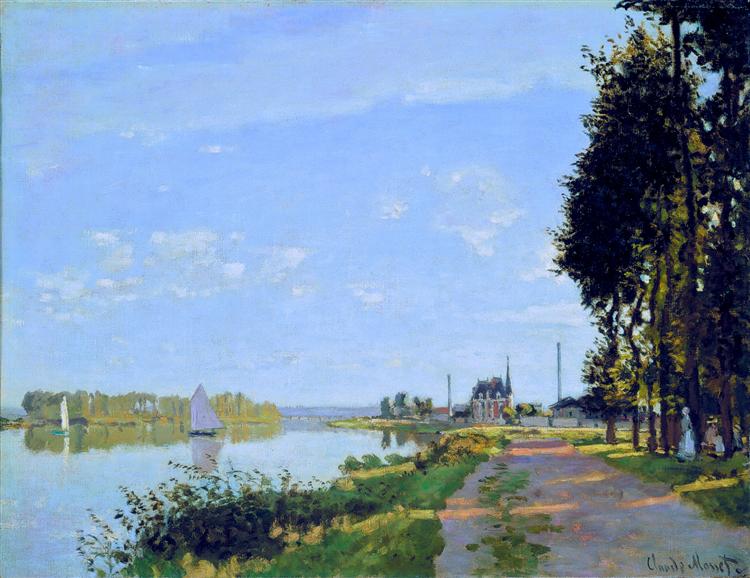 The Promenade at Argenteuil, 1872 - Claude Monet