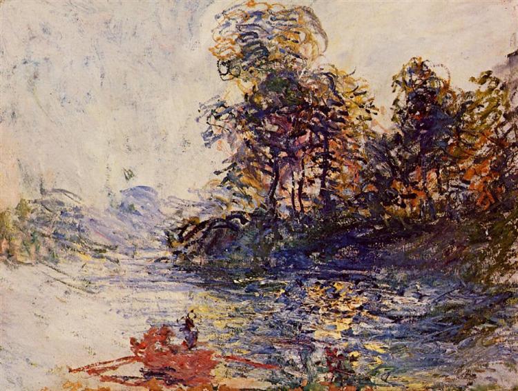 Река, 1881 - Клод Моне