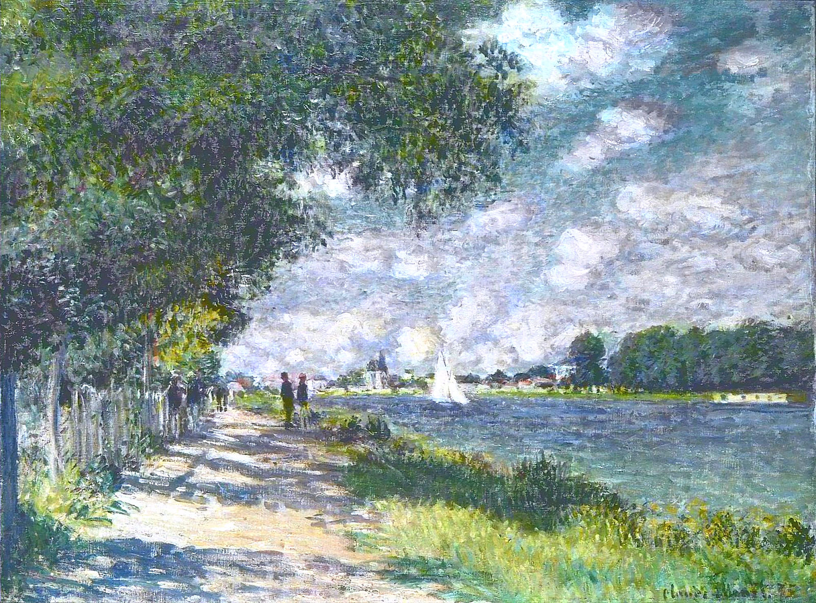 The Seine At Argenteuil 1875 Claude Monet WikiArt