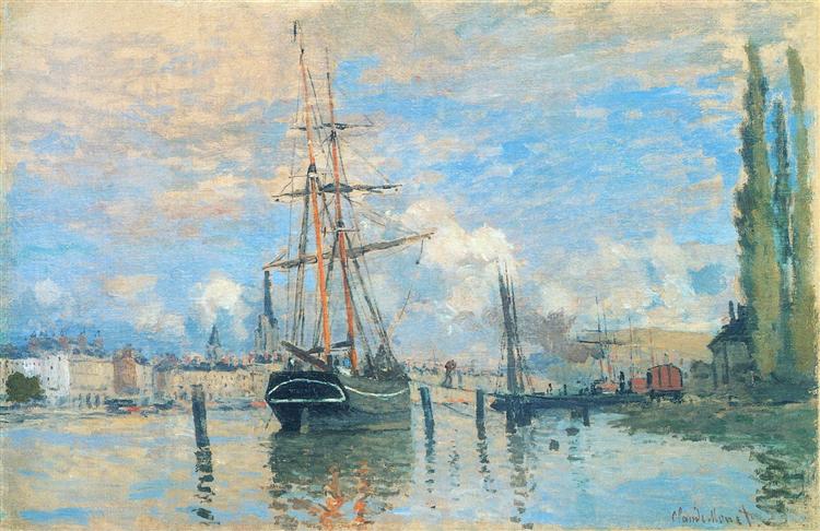 The Seine at Rouen, 1872 - Claude Monet