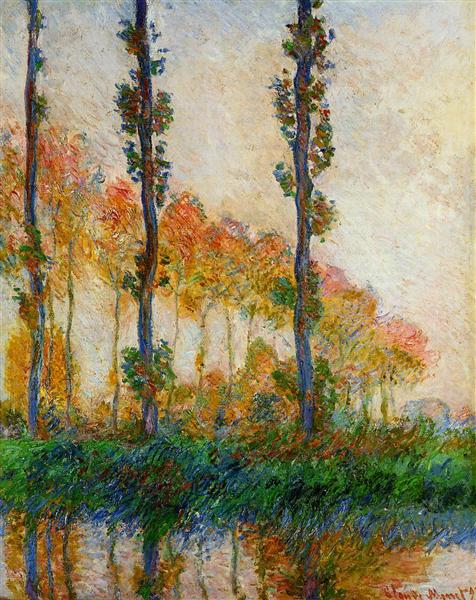 The Three Trees, Autumn, 1891 - 莫內