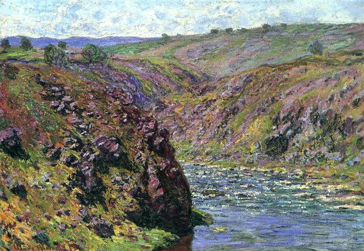 Valley of the Creuse, Sunlight Effect, 1889 - Claude Monet