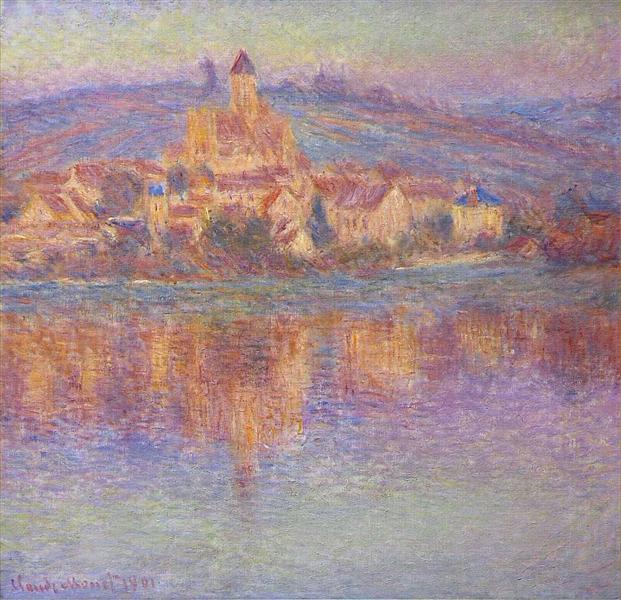 Vetheuil at Sunset, 1901 - Claude Monet
