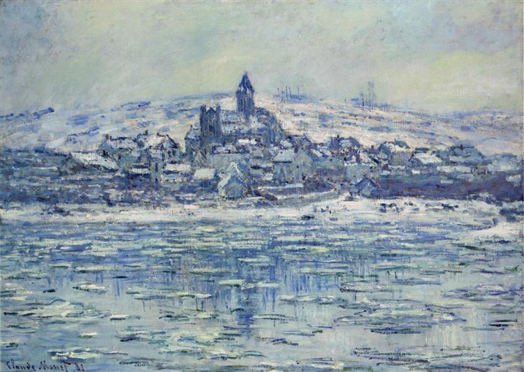 Ветёй, ледоход, 1881 - Клод Моне