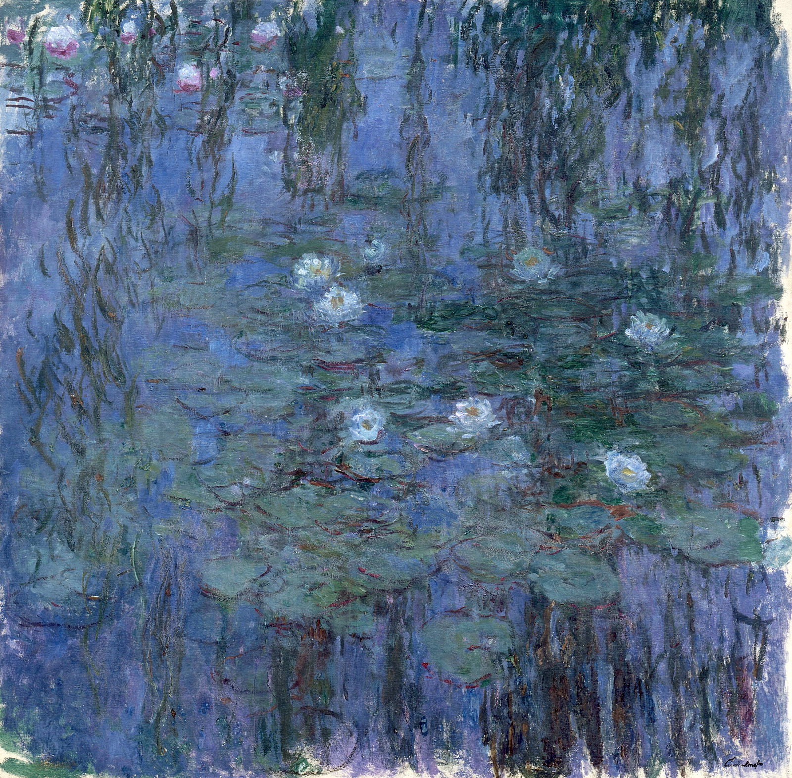 Water Lilies (Monet) - Claude Monet - Wall tapestries - Mille Fleurs ...