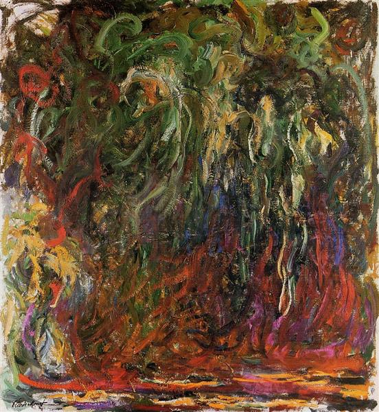 Плакучая ива, Живерни, 1920 - 1922 - Клод Моне