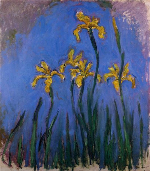 Yellow Irises, 1914 - 1917 - 莫奈