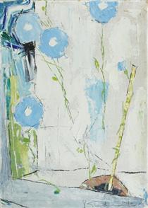 Case with Blue Flowers - Constantin Piliuta