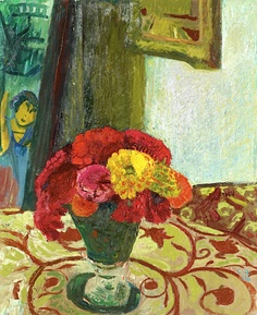 Vase mit Zinnien, 1944 - Куно Амье