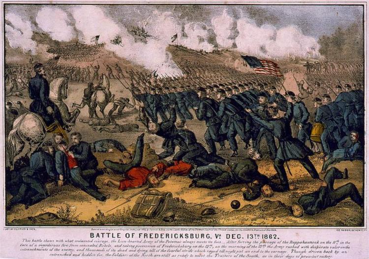 Battle of Fredericksburg 13. Dec 1862, 1862 - Куррье и Айвз