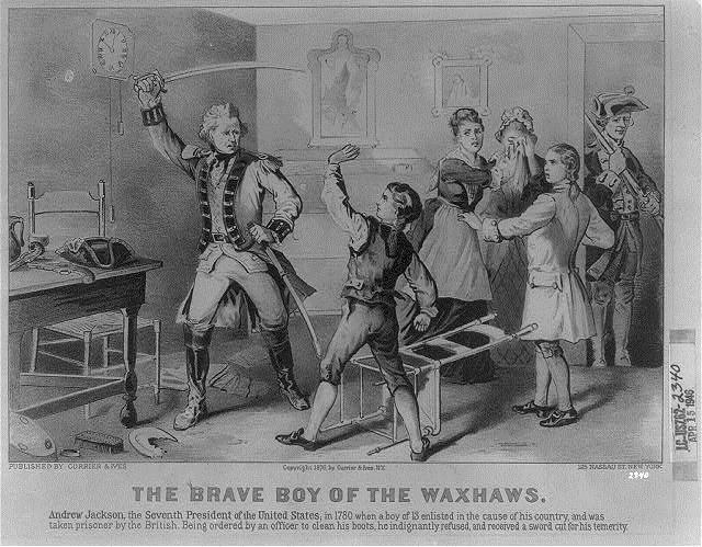 The brave boy of the Waxhaws, 1876 - Currier & Ives