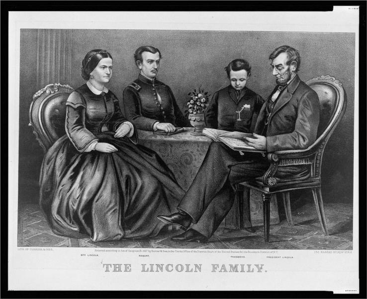 The Lincoln Family, 1867 - Куррье и Айвз