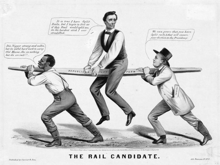 The Rail Candidate, 1860 - Currier & Ives