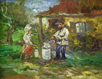 Ukrainian peasants - David Burliuk