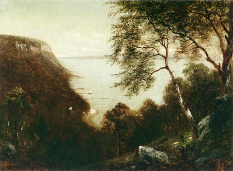 View of Palisades, Hudson River, 1871 - David Johnson