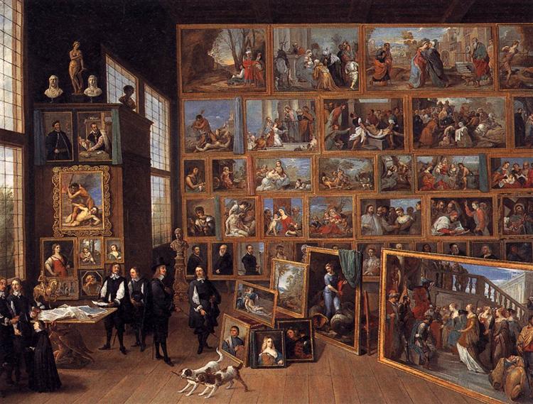 The Archduke Leopold Wilhelm in his Picture Gallery in Brussels, 1651 - David Teniers the Younger
